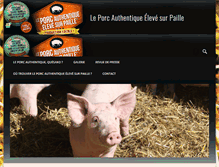 Tablet Screenshot of porc-authentique.com